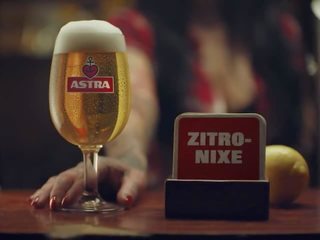 Franziska Mettner in beer ad