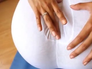 Ưu tú latina thân thể! làm ướt cô ấy trắng yoga quân dai! ass, ngực n cameltoe