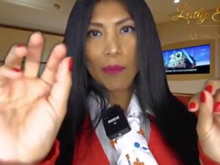 Asmr sensual- Mainit upang trot pribado flight attendant