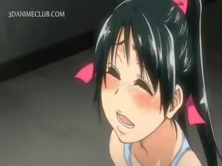 Anime sportowy dziewczyny mający hardcore x oceniono klips wideo w the locker pokój