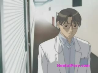 Hentai damsel fucked by lover in lab