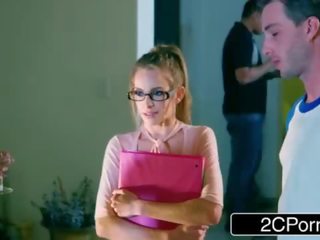 Power Rangers XXX - Nerdy mademoiselle Kimmy Granger Craving For A Jock's manhood