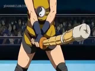 Giant Wrestler Hardcore Fucking A Sweet Anime mistress